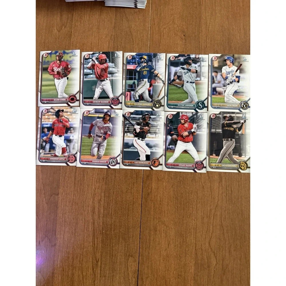 Topps 2022 MLB baseball cards BP Random‎ lot of 50, no dupes